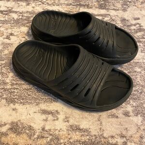 Hoka Black Slide Sandals size 8